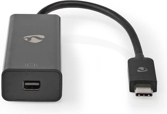 Nedis USB-C Adapter - USB 3.2 Gen 1 - USB-C Male - Mini DisplayPort Female - 8K@60Hz - 0.20 m - Rond - Vernikkeld - PVC - Zwart - Polybag - afbeelding 5
