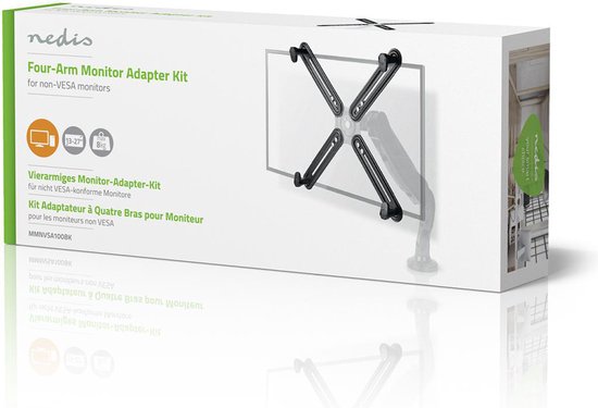 Nedis Adapter Montagekit - 13 " - 27 " - Maximaal gewicht: 8 kg - afbeelding 9