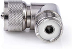 Nedis Satelliet- en Antenne-Adapter - PL259 Male - PL259 Female - Vernikkeld - 75 Ohm - 90° Gehoekt - Metaal - Zilver - 10 Stuks - Polybag - afbeelding 2