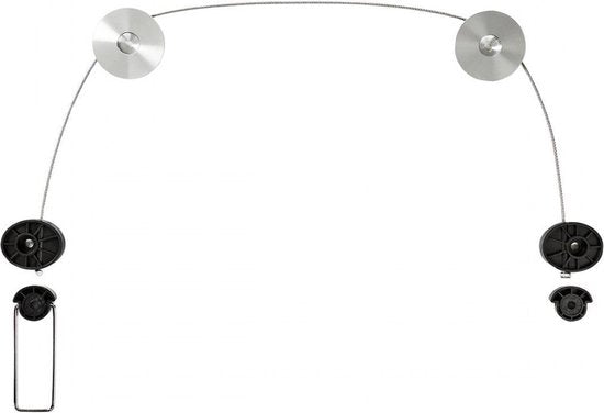 Nedis Vaste TV-Muurbeugel - 37-70 " - Maximaal schermgewicht: 50 kg - Minimale muurafstand: 14.5 mm - Montage draad - ABS / Staal - Metaal / Zwart - afbeelding 1