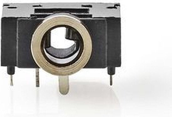 Nedis 3,5 mm Audioconnector - Gehoekt - Female - Vernikkeld - Solderen - Polyvinylchloride (PVC) - Zwart - 25 Stuks - Polybag - afbeelding 8