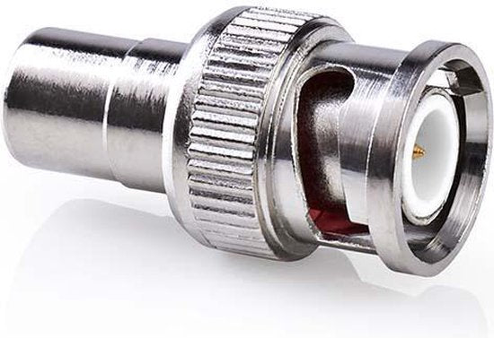 Nedis BNC-Adapter - BNC Male - RCA Female - Vernikkeld - 50 Ohm - Recht - Metaal - Zilver - 10 Stuks - Envelop - afbeelding 4