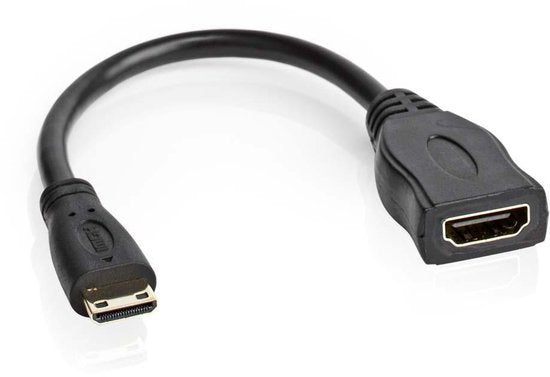 Nedis High Speed ​​HDMI-Kabel met Ethernet - HDMI Mini-Connector - HDMI Output - 4K@30Hz - 10.2 Gbps - 0.20 m - Rond - PVC - Zwart - Envelop - afbeelding 11