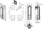 EMKA Zwenkgreep Model 1317-U00401-0000001 voor o.a. Electriciteitskasten / EV Laadpaal Profiel-halfcilinder A = 30 - afbeelding 7