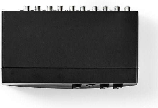 Nedis S-Video Switches - 4-Poorts poort(en) - Input: 4x Composiet-Video + S-Video - Output: 1x 3,5 mm / 1x Composiet-Video - 1024x576 - ABS - Zwart - afbeelding 4