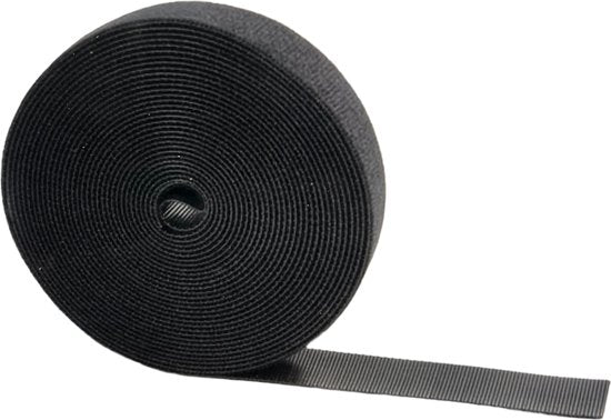 3 x Kabel Organiser - Rol van 15 meter - Kabelbinder - Klittenband - Velcro - Rol van 15 meter - (2 x Zwart + 1x groen) - afbeelding 4