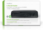 Nedis S-Video Switches - 4-Poorts poort(en) - Input: 4x Composiet-Video + S-Video - Output: 1x 3,5 mm / 1x Composiet-Video - 1024x576 - ABS - Zwart - afbeelding 6