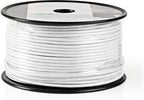 Nedis Coaxkabel op Haspel - Mini Coax - 75 Ohm - Enkelvoudig Afgeschermd - ECA - 100.0 m - Coax - PVC - Wit - Rol - afbeelding 4