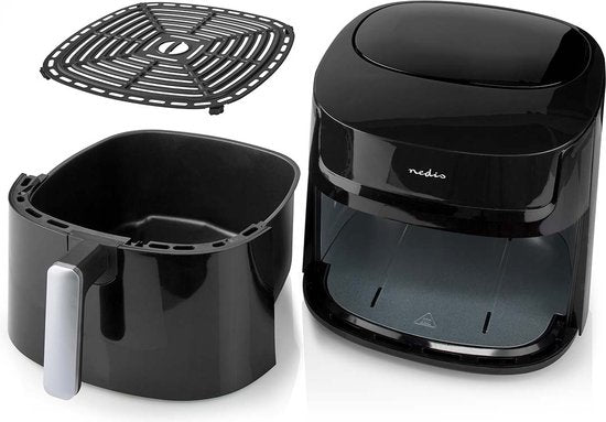 Nedis Airfryer XXL - 7,2L - Digitale Display - 8 Programma's - Tot 6 Personen - Zwart - afbeelding 5