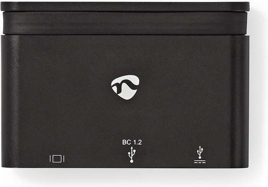 USB Multi-Port Adapter - USB 3.2 Gen 1 - USB-C Male - HDMI Female / USB-A Female / USB-C Female - Rond - Vernikkeld - Zwart - Window Box met Euro Lock - afbeelding 4