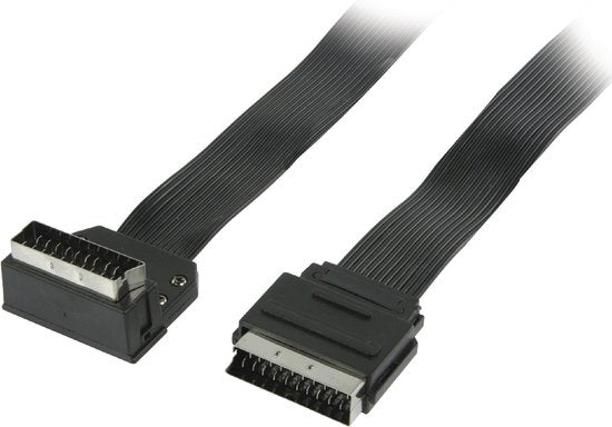 Nedis SCART-Kabel - SCART Male - SCART Male - Vernikkeld - 480p - 2.00 m - Plat - PVC - Zwart - Envelop - afbeelding 6