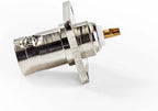 Nedis BNC-Kabelbeschermer - Recht - Female - Vernikkeld - 50 Ohm - Soldeer - Staal - Zilver - 25 Stuks - Polybag - afbeelding 1