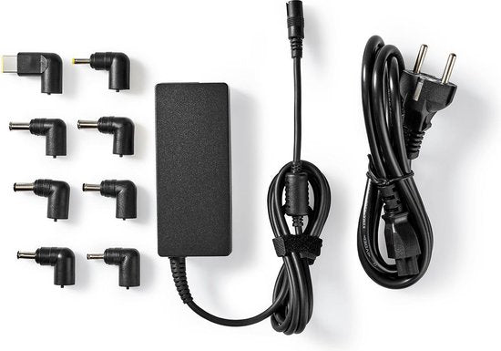 Nedis Notebook-Adapter - 65 W - 15 / 16 / 19 / 19.5 / 20 V DC - 4.0 A - Type-F (CEE 7/7) - afbeelding 1