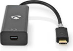 Nedis USB-C Adapter - USB 3.2 Gen 1 - USB-C Male - Mini DisplayPort Female - 0.20 m - Rond - Verguld - PVC - Antraciet - Doos - afbeelding 1
