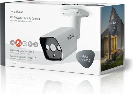 Nedis CCTV-Beveiligingscamera - HD 720p - Nachtzicht: 20 m - Netvoeding - 1/4" CMOS - Kijkhoek: 63 ° - Lens: 3.6 mm - ABS - Wit / Zwart - afbeelding 9
