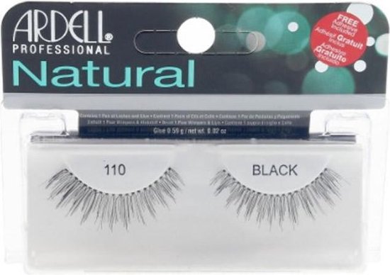 Ardell - Natural Lashes 110 - Black - Nepwimpers - Zwart - afbeelding 3