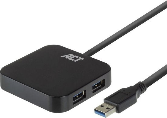 ACT USB hub 3.0, 4 poorts, 10W stroomadapter AC6305 - afbeelding 1