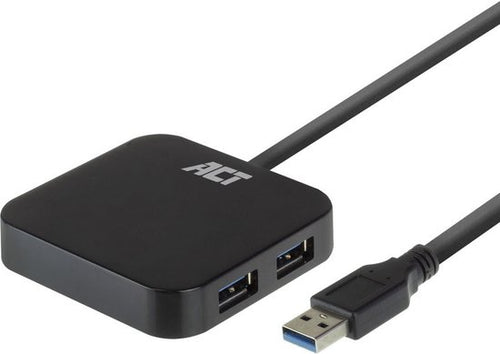ACT USB hub 3.0, 4 poorts, 10W stroomadapter AC6305 - afbeelding 1