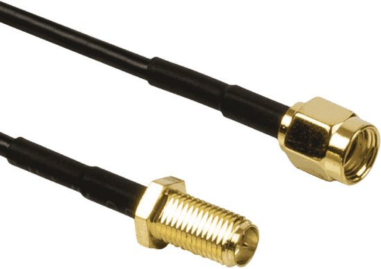 Antennekabel | SMA Male (Omgekeerde Polariteit) - SMA Female (Omgekeerde Polariteit) | m | Zwart - afbeelding 19