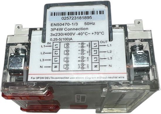 Inepro Metering Pro 380-S inepro Metering kWh-meters - 3 fase MID / 260 Pro380-MOD-CT3x1,5/6Amp 230/400V MID 4TE, Elektriciteitsmeter, KWH1085PRO, Beschermingsgraad (IP): IP50 | Uitvoering: Meetwaardeomvormer - afbeelding 2