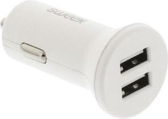 Sweex CH-012WH Autolader 2-uitgangen 4.8 A 2x Usb Wit - afbeelding 4