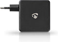 Nedis thuislader met 1 USB-C PD en 1 USB-A Quick Charge 3.0 poort - 48W Zwart — EAN 5412810293254