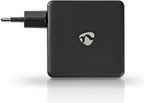 Nedis thuislader met 1 USB-C PD en 1 USB-A Quick Charge 3.0 poort - 48W Zwart — EAN 5412810293254