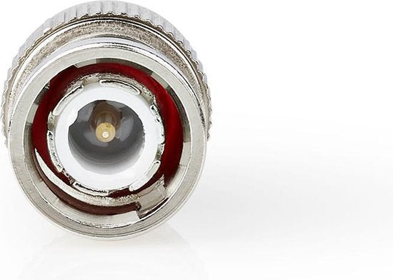 Nedis BNC-Kabelbeschermer - Recht - Male - Vernikkeld - 50 Ohm - Krimp - Diameter kabelinvoer: 7.0 mm - Staal - Zilver - 25 Stuks - Polybag - afbeelding 1