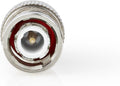 Nedis BNC-Kabelbeschermer - Recht - Male - Vernikkeld - 50 Ohm - Krimp - Diameter kabelinvoer: 7.0 mm - Staal - Zilver - 25 Stuks - Polybag - afbeelding 1