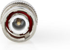 Nedis BNC-Kabelbeschermer - Recht - Male - Vernikkeld - 50 Ohm - Krimp - Diameter kabelinvoer: 7.0 mm - Staal - Zilver - 25 Stuks - Polybag - afbeelding 1
