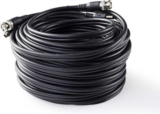 Nedis CCTV-Security Kabel - BNC / DC - 30.0 m - Rond - PVC - Zwart - Gift Box - afbeelding 12