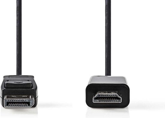 Nedis DisplayPort-Kabel - DisplayPort Male - HDMI Connector - 1080p - Vernikkeld - 3.00 m - Rond - PVC - Zwart - Envelop - afbeelding 5