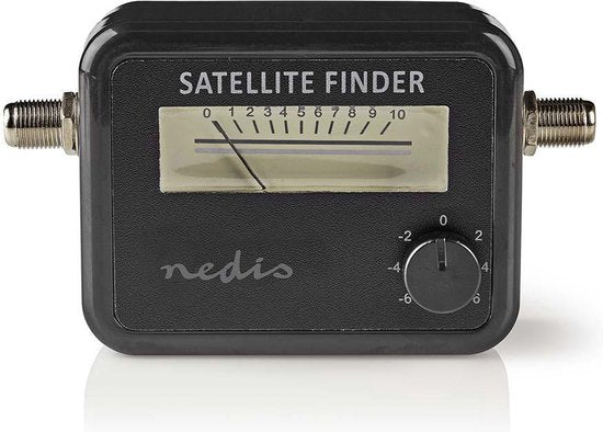 Nedis Signaalsterktemeter voor Satelliet - 950-2400 MHz - Ingangsgevoeligheid: 83 dB - Uitgangsniveau: 102 dBuV - Zwart - afbeelding 1