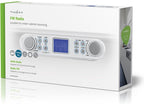 Nedis Keukenradio - Kastontwerp - FM - Netvoeding - Digitaal - 1.5 W - 2 " - Zwart-Blauw Scherm - Wekker - Wit / Zilver - afbeelding 6