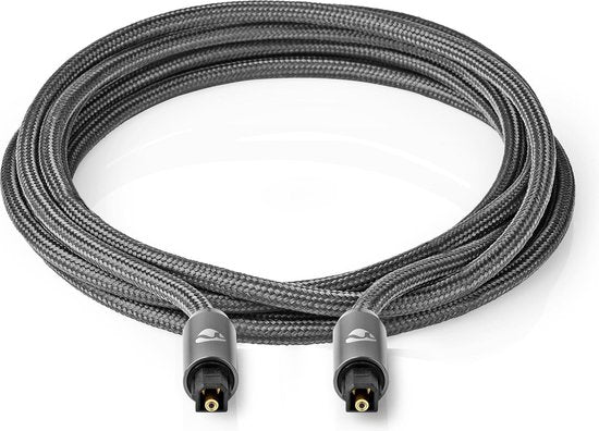 Nedis Digitale Audiokabel | TosLink Male - TosLink Male | Gun Metal Grey | Gevlochten Kabel - afbeelding 17