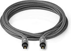 Nedis Digitale Audiokabel | TosLink Male - TosLink Male | Gun Metal Grey | Gevlochten Kabel - afbeelding 17