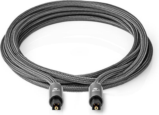 Nedis Digitale Audiokabel | TosLink Male - TosLink Male | Gun Metal Grey | Gevlochten Kabel - afbeelding 22