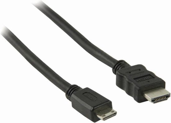 Nedis High Speed ​​HDMI-Kabel met Ethernet - HDMI Connector - HDMI Mini-Connector - 4K@30Hz - 10.2 Gbps - 2.00 m - Rond - PVC - Zwart - Doos - afbeelding 6