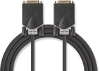 Nedis DVI-Kabel - DVI-D 24+1-Pins Male - DVI-D 24+1-Pins Male - 2560x1600 - Verguld - 2.00 m - Recht - PVC - Antraciet - Blister - afbeelding 9