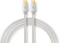 Nedis USB-kabel m 3.2 Gen 1 (3.1 Gen 1) USB C Aluminium Aluminium — EAN 5412810262830