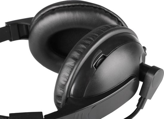 Q-Link koptelefoon – met microfoon – bedraad – 3.5 mm – zwart - afbeelding 4