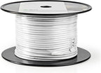 Nedis Coaxkabel op Haspel - RG58C/U - 50 Ohm - Dubbel Afgeschermd - ECA - 100.0 m - Coax - PVC - Wit - Rol - afbeelding 4