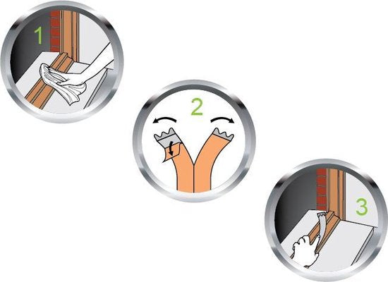 Ecosavers Tochtstrip P | tocht strip in P profiel voor 2-5mm kieren | voorkomt tocht door kieren in ramen en deuren - afbeelding 2