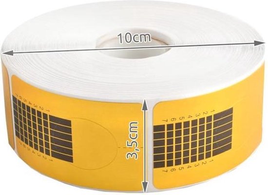 Nagelsjablonen Op Rol RECHT - Nagelsjabloon Set - 500 Stuks - afbeelding 2
