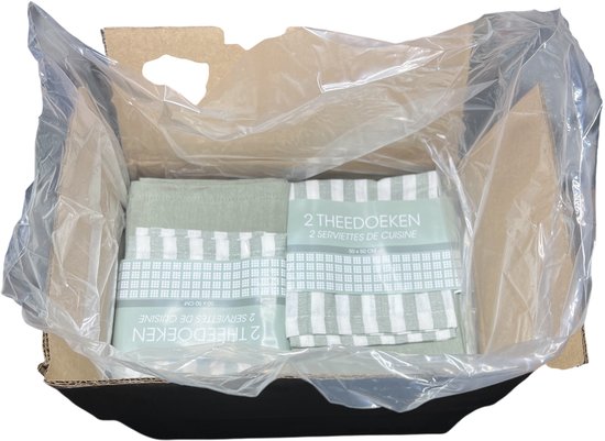 40 x Theedoek 50 cm x 50 cm Grijs 100 % Katoen - afbeelding 2