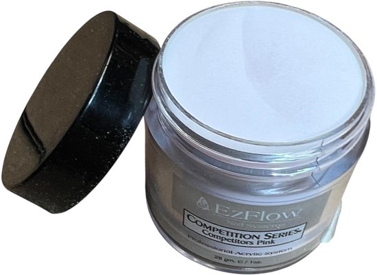 EzFlow Competitors Pink Acryl Poeder voor Nagels 28 gr - afbeelding 2