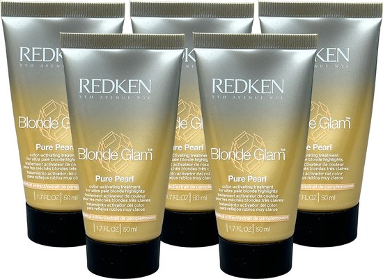Redken Blonde Glam Pure Pearl color-activating treatment 50ml x 5 - afbeelding 1