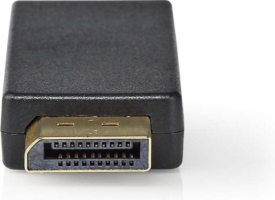 Nedis DisplayPort-Adapter - DisplayPort Male - HDMI Output - 4K@30Hz - Verguld - Recht - Rond - ABS - ABS - Antraciet - Doos - afbeelding 1