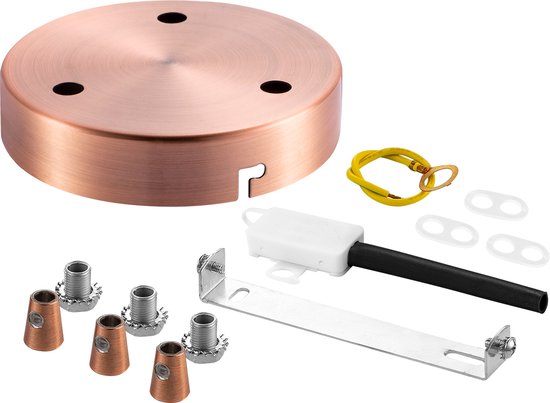Light Depot - Plafondkap Metaal - Rond - 3 lichts - afbeelding 8