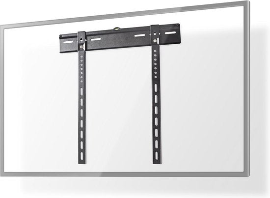 Nedis Vaste TV-Muurbeugel - 32 - 55 " - Maximaal schermgewicht: 55 kg - Minimale muurafstand: 9 mm - Staal - Zwart - afbeelding 1